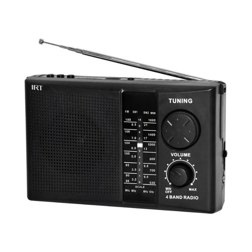 RADIO PORTÁTIL AM/FM/TV/SW/ 4 BANDAS RP4B01N - IRT - Casa Carens